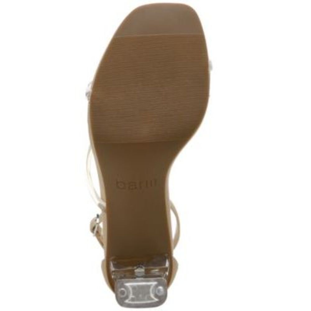 BAR III Womens Clear Transparent Blakke Round Toe Block Heel Heeled Sandal 7.5 M - Picture 4 of 4